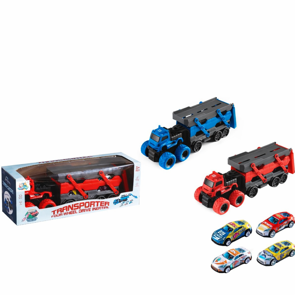 🚛 Caminhão Transportador Infantil com Carrinhos – Brinquedo Educativo