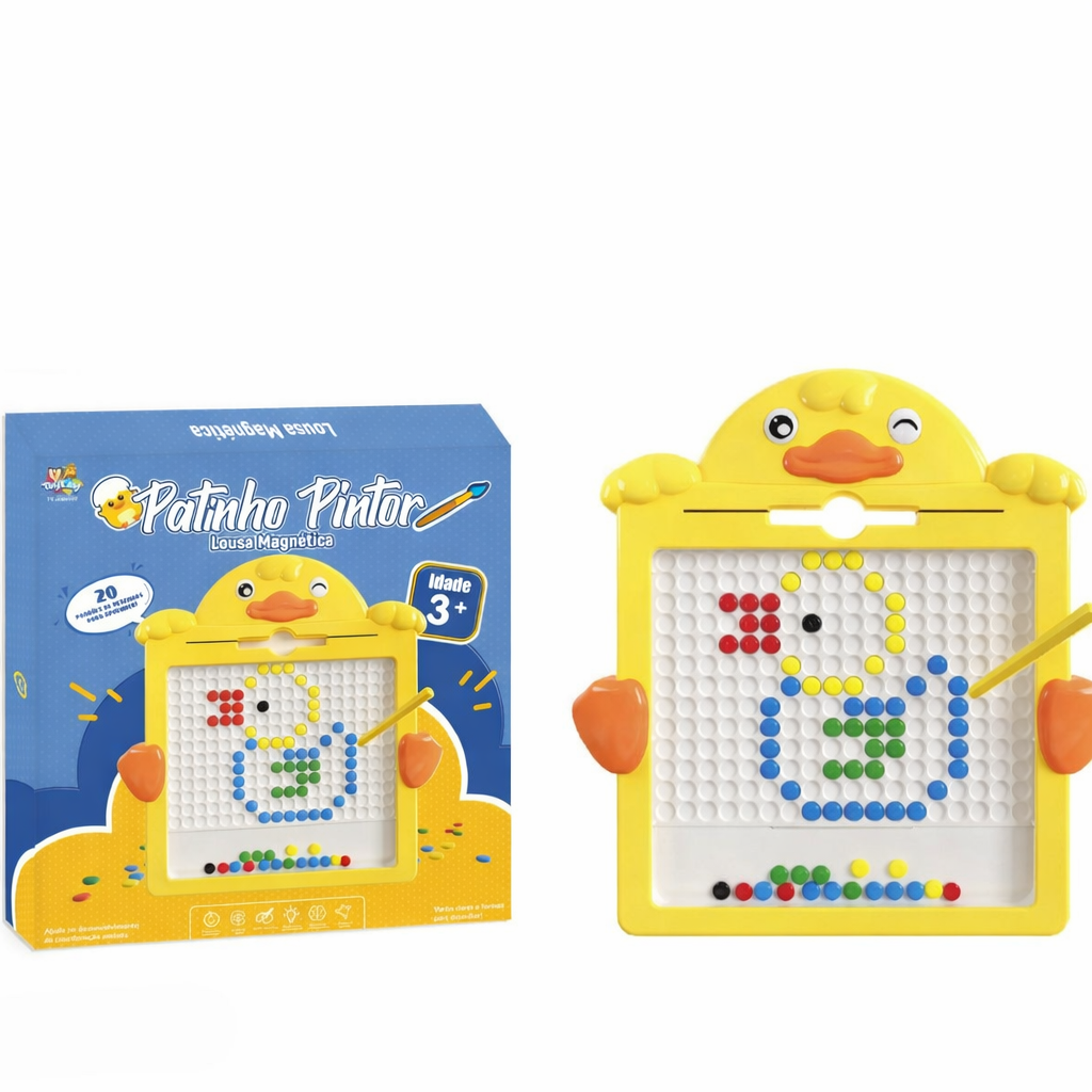 🦆 Patinho Pintor – Lousa Magnética Educativa Infantil