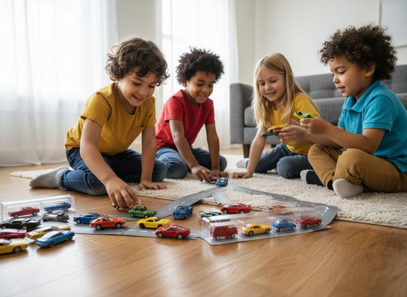 Kit Miniaturas de Carros em Metal 1:64 (3 Peças) – Carrinhos Colecionáveis