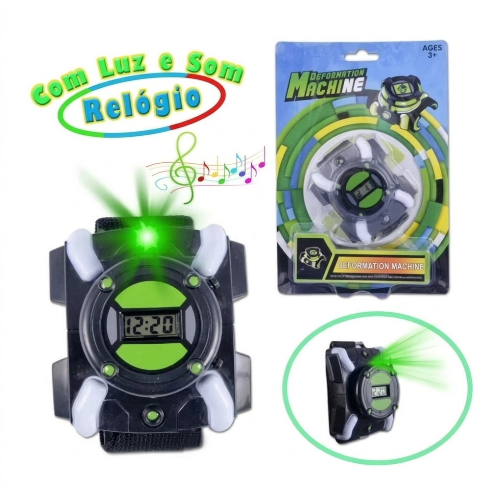 ⌚ Relógio Interativo Hero Pro – Com Luz, Som e Projeção!