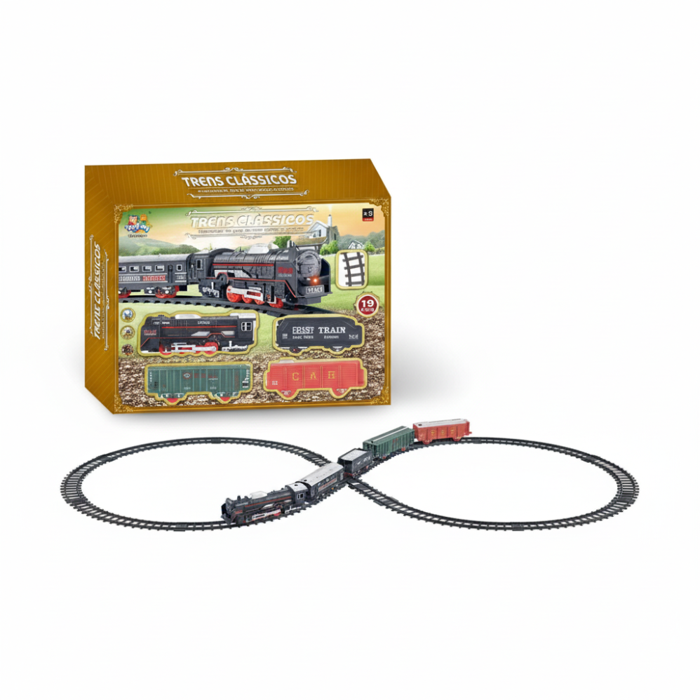 Trem Clássico de Brinquedo – Diversão, Imaginação e Aventura Sobre Trilhos! Promoção valida até 01/02 23:59H