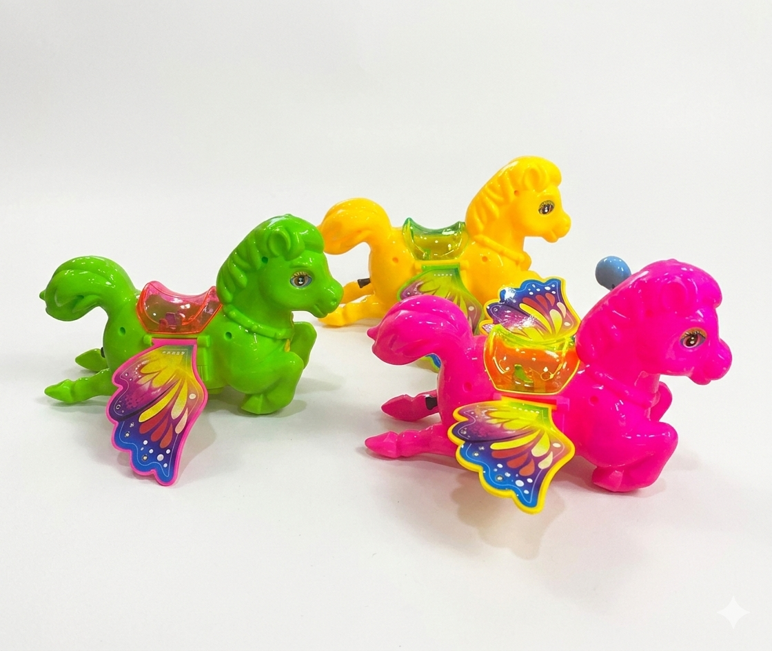 Pônei Alado Mágico com Asas de Borboleta – Diversão e Cores