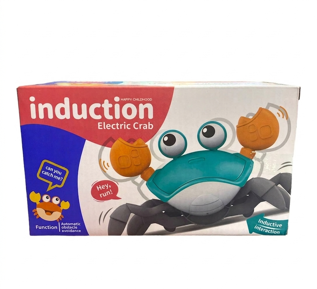 🦀 Caranguejo Fujão Musical com Sensor de Obstáculos
