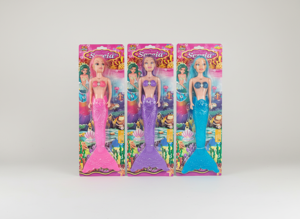 Kit 3 Bonecas Sereias Encantadas – Diversão Fora das Telas e Imaginação Sem Limites