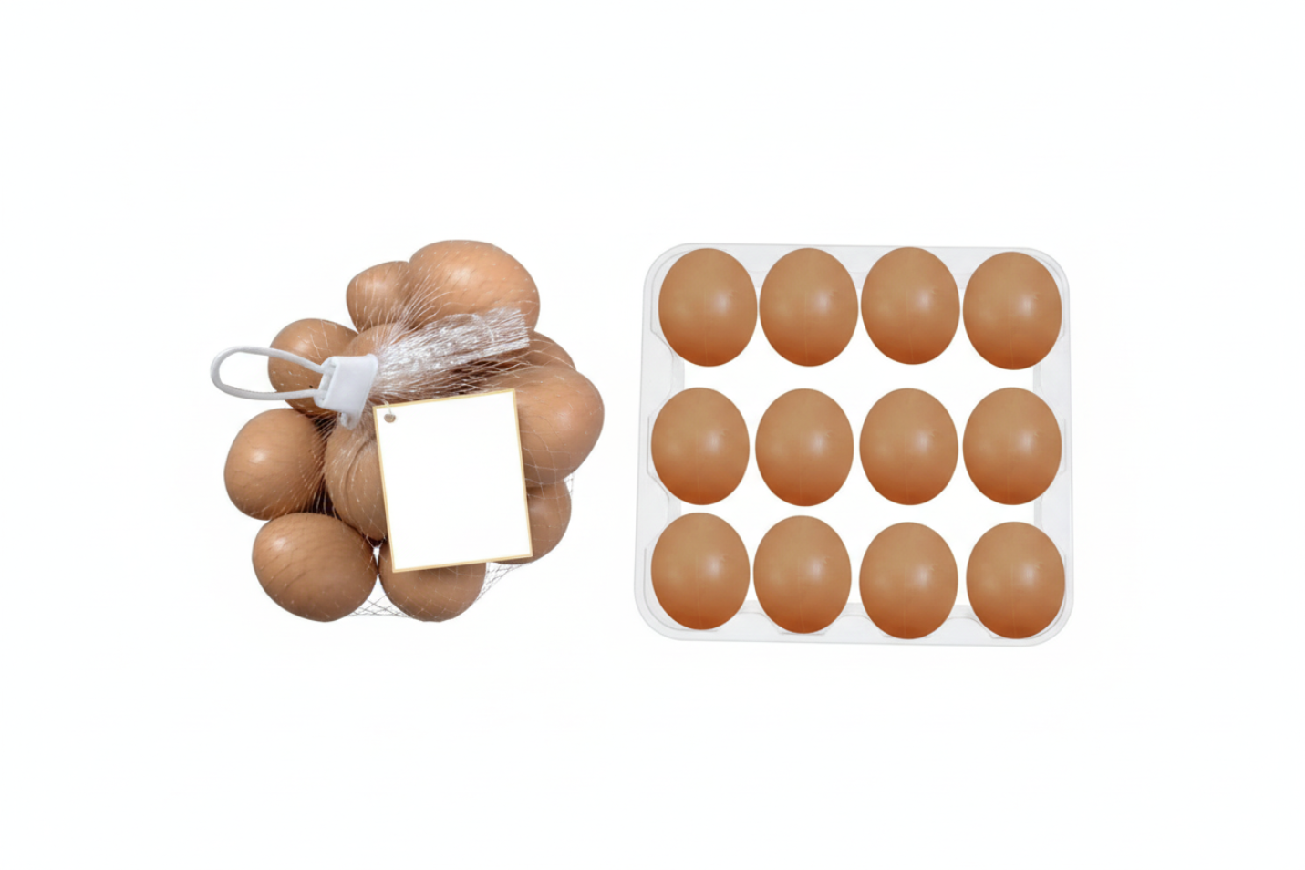 Kit de bolinhas/ovinhos plásticos ideais para brincadeiras infantis e atividades educativas.