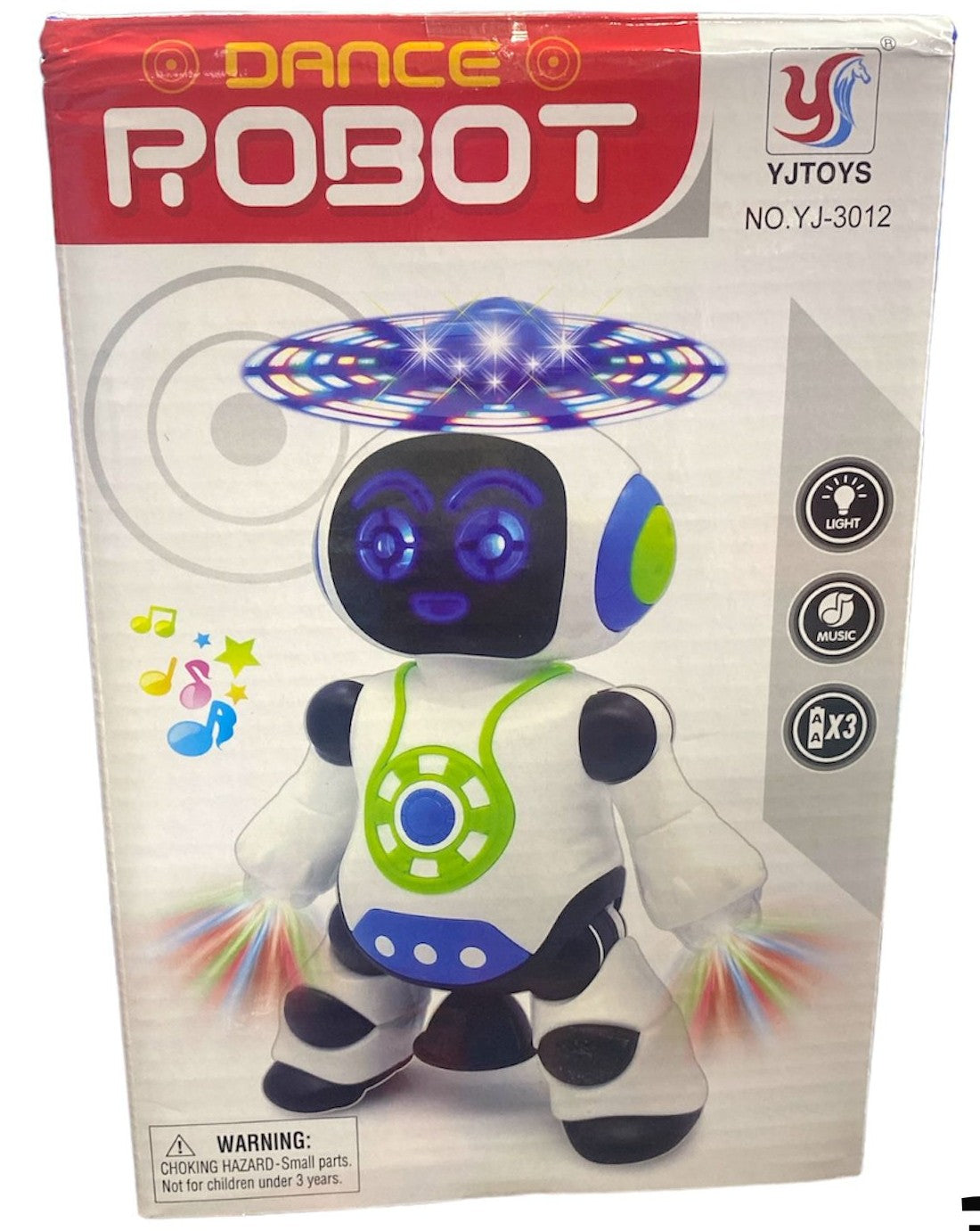 Robô Dançarino Com Luzes LED e Música - Dance Robot YJ-3012